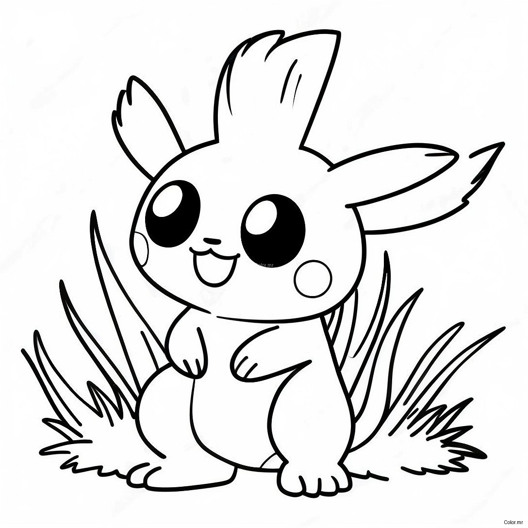 Grass Type Pokemon Coloring Page 38406 31936