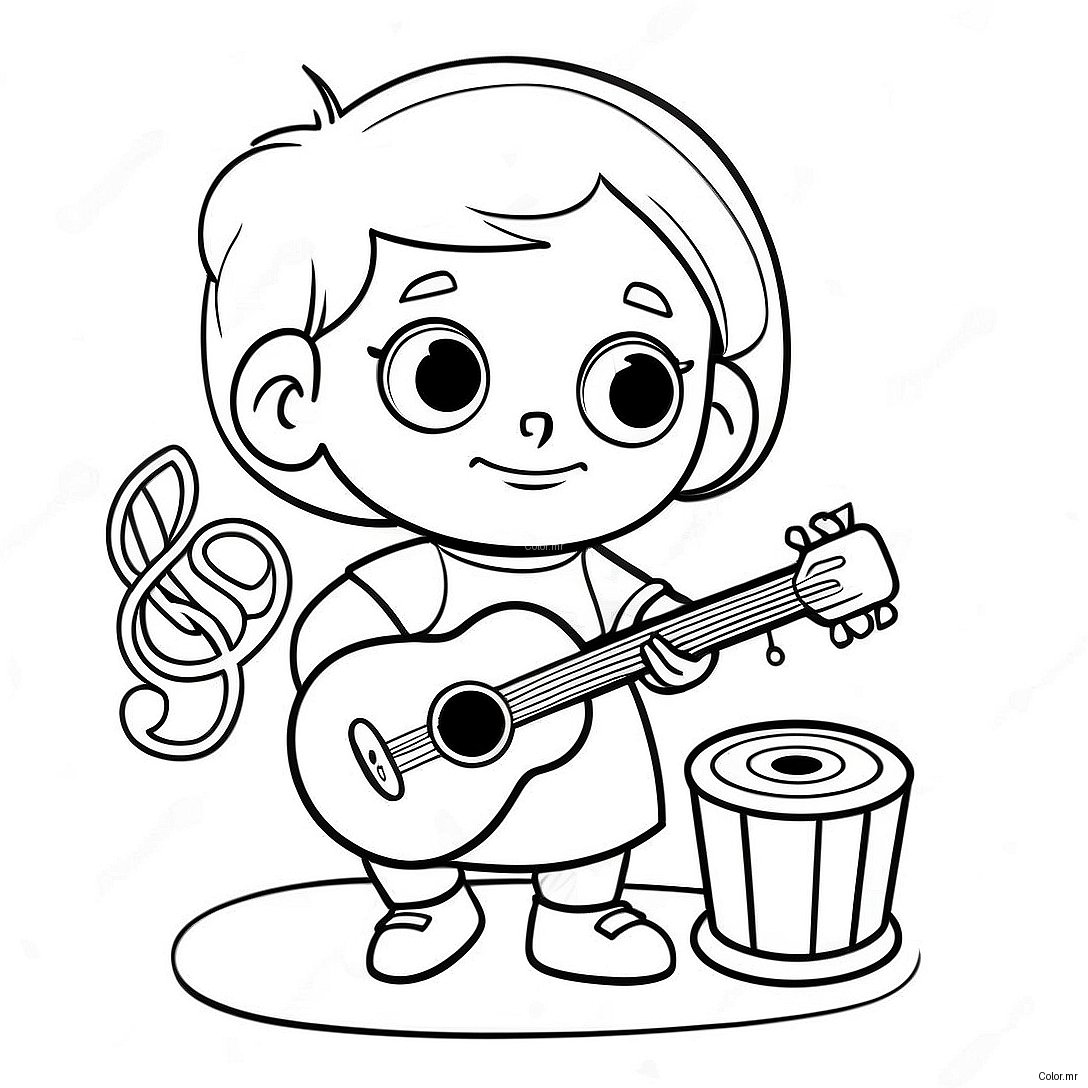 June From Little Einsteins Playing With Musical Instruments Coloring Page 72835 60139