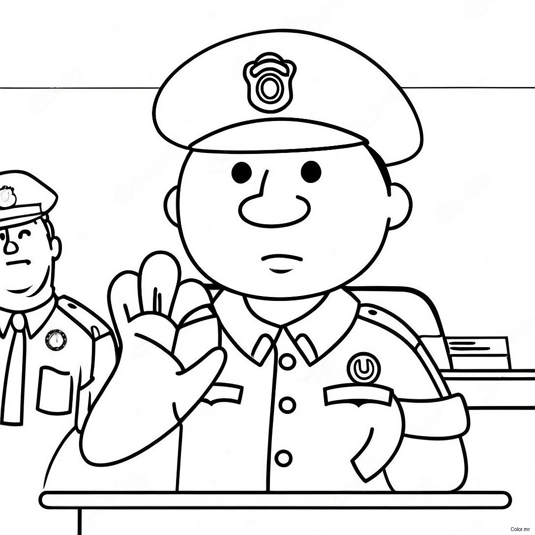 Officer Buckle Giving A Safety Speech Coloring Page 71604 59166