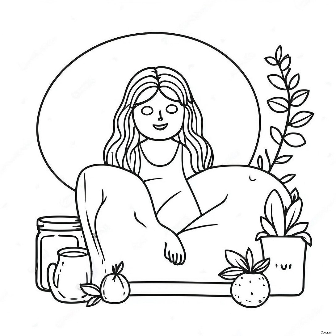 Relaxing Self Care Activities Coloring Page 10828 8877