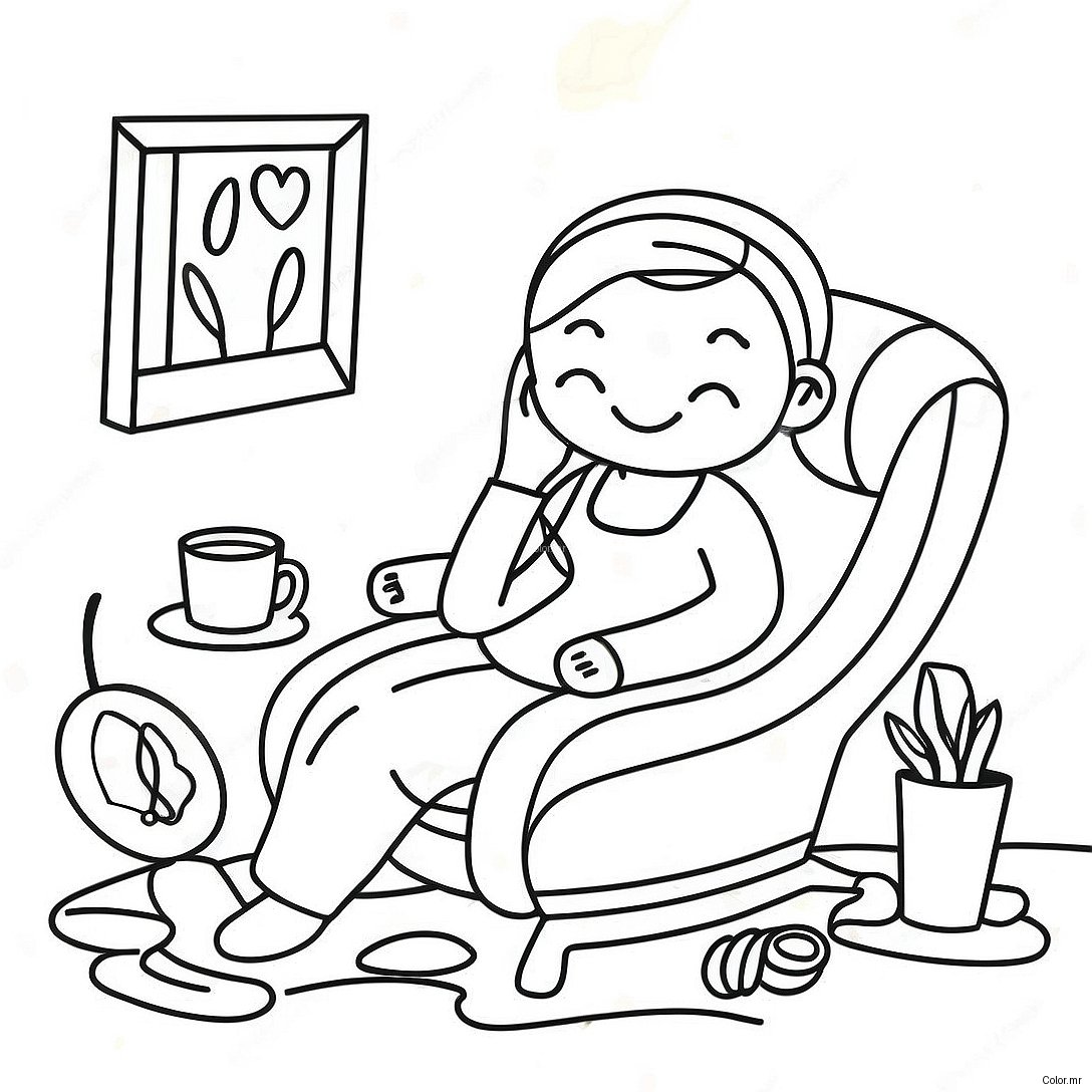 Relaxing Self Care Activities Coloring Page 10828 8879