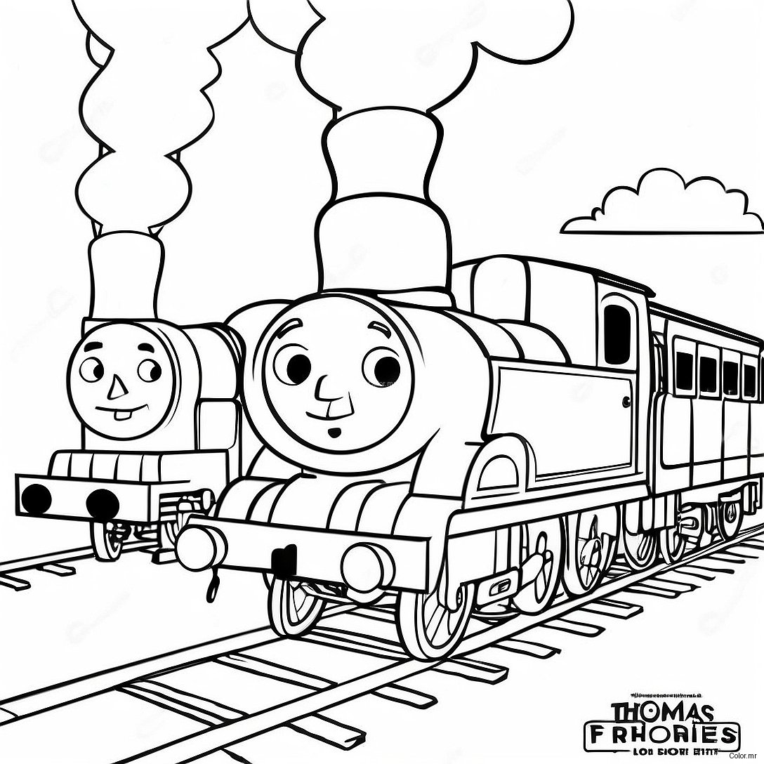 Thomas And Friends All Engines Go Coloring Page 62878 52064