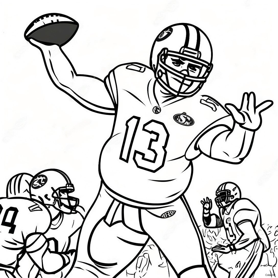 Tua Tagovailoa Throwing A Football Coloring Page 45764 38127