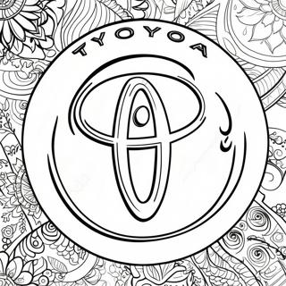 Kolorowanka Logo Toyoty 11117-9115