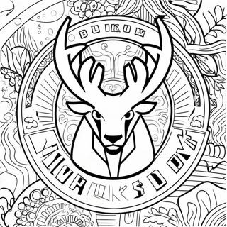 Kolorowanka Z Logo Milwaukee Bucks 11247-9219