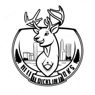 Kolorowanka Z Logo Milwaukee Bucks 11247-9220