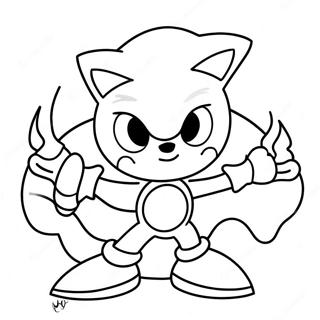 Sonic Halloween Kolorowanki