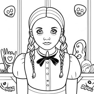 Kolorowanka Z Wednesday Addams 11447-9378