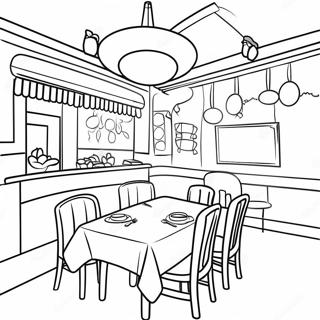 Kolorowanka Z Przytulna Restauracja Rodzinna 11598-9501