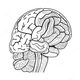 Kolorowa Kolorowanka Z Anatomia Mozgu 11718-9599