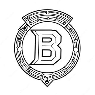 Kolorowanka Logo Bruins 12007-9828