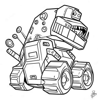 Dinotrux Kolorowanki