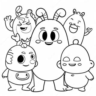 Kolorowanka Z Zabawnymi Postaciami Oddbods 12328-10261