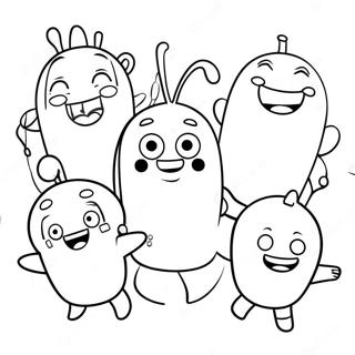 Kolorowanka Z Zabawnymi Postaciami Oddbods 12328-10263