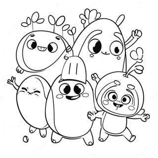 Kolorowanka Z Zabawnymi Postaciami Oddbods 12328-10264