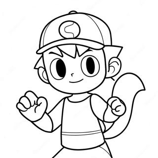 Pokemon Ash Kolorowanki