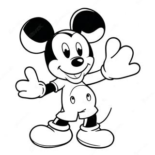 Mickey Mouse Walentynki Kolorowanki