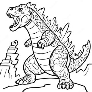 Godzilla Ryczaca Dziko Kolorowanka 13959-11564