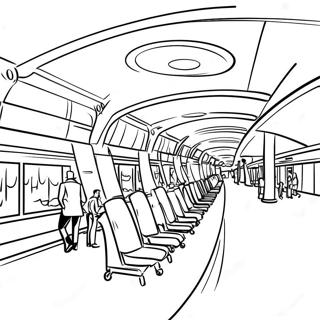 Kolorowanka Ruchliwego Terminalu Lotniska 14490-11985