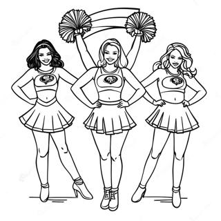 Kolorowanka Cheerleaderek 49ers 1452-1163