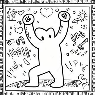 Keith Haring Kolorowanki