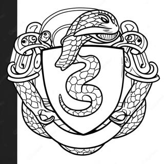 Kolorowanka Z Emblematem Weza Slytherinu 16072-13570