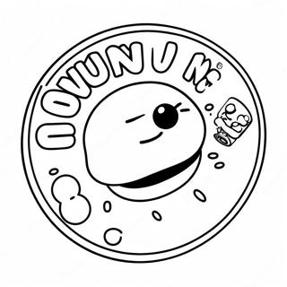 Kolorowanka Z Logo Dunkin Donuts 16462-13871