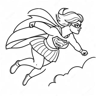 Supergirl Wznoszaca Sie Wysoko Kolorowanka 17264-14516