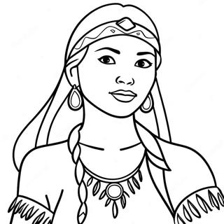 Kolorowanka Pocahontas 1791-1475