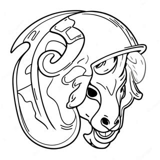 Kolorowanka Logo La Rams 18105-15166