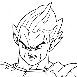 Kolorowanka Super Saiyan Vegety W Bitwie 18226-15273