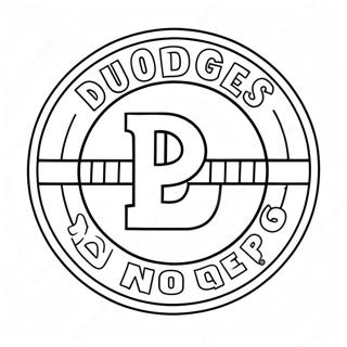 Kolorowanka Z Logo Dodgers 19098-15967