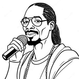 Snoop Dogg Z Mikrofonem Kolorowanka 19629-18353