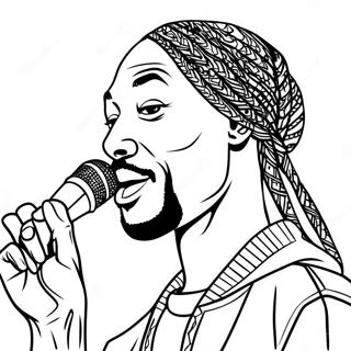 Snoop Dogg Z Mikrofonem Kolorowanka 19629-18354