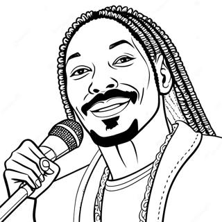 Snoop Dogg Z Mikrofonem Kolorowanka 19629-18355