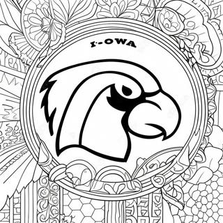 Kolorowanka Logo Iowa Hawkeyes 19708-18415