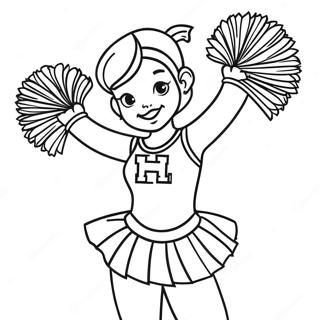 Kolorowanka Cheerleader Iowa Hawkeyes 19709-18420