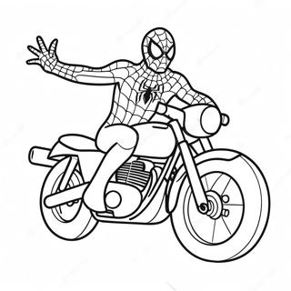 Kolorowanka Motocykla Spidermana 19978-18630