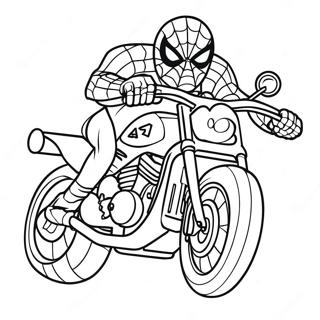 Kolorowanka Motocykla Spidermana 19978-18631