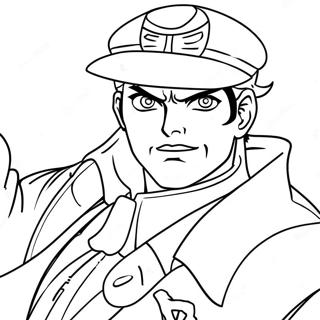 Kolorowanka Jotaro Kujo W Akcji 20322-18882