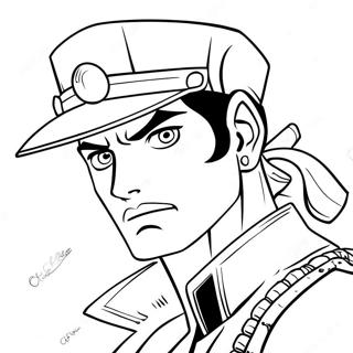 Kolorowanka Jotaro Kujo W Akcji 20322-18884