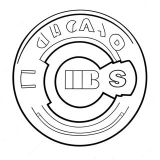 Kolorowanka Z Logo Chicago Cubs 20341-18894