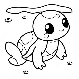 Uroczy Squirtle Plywajacy Kolorowanka 2112-1735