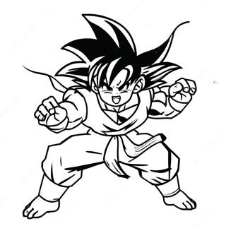 Goku W Epickiej Pozie Walki Kolorowanka 21313-19661