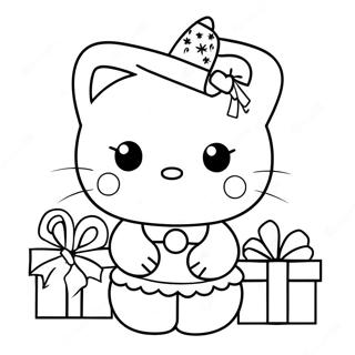 Kolorowanka Z Hello Kitty Na Swieta 21522-19826