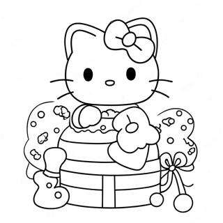 Kolorowanka Z Hello Kitty Na Swieta 21522-19827