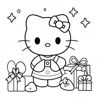 Kolorowanka Z Hello Kitty Na Swieta 21522-19969