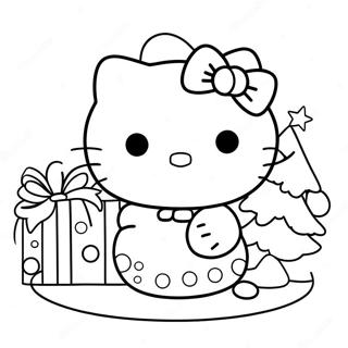 Kolorowanka Z Hello Kitty Na Swieta 21522-19972