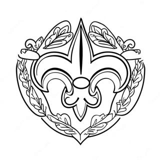 Kolorowanka Logo New Orleans Saints 21832-20220