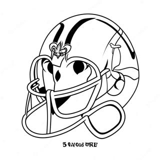 Kolorowanka Maskotki New Orleans Saints 21833-20221